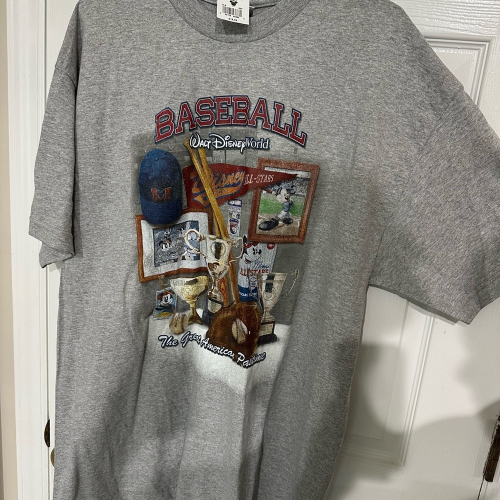 Men’s Disney Gray Baseball Tee
